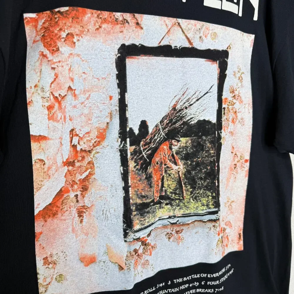 Led Zeppelin IV Album Graphic Short Sleeve Band Tee XL Retro Rock Grunge T-Shirt - Picture 7 of 9